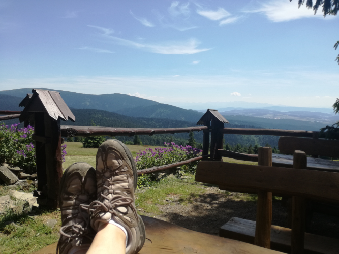 Photo of mountains seen from Rysianka